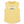 Yellow sleeveless hoodie with branding on a white background