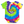 Tie-dye baby onesie with 'Flora-Bama' text on a white background