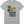 A heather gray short-sleeve crewneck t-shirt featuring a colorful cartoon graphic of a pink fisherman character in a tropical setting with the text 'FLORA-BAMA' and 'TAMPA, FL. HOLLANDER!'.