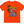 Bright orange short-sleeve t-shirt with a colorful cartoon graphic on the front featuring a pink character, palm trees, the text 'FLORA BAMA', and blue water, shown on a plain white background.