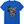 A royal blue short-sleeve crewneck t-shirt featuring a colorful graphic print on the front. The graphic shows a cartoon pink fish wearing sunglasses and holding a beach umbrella next to a hamburger, with palm trees and the text 'FLORA=BAMA' and 'BY PLAIN - BY BAY - BY GULLITY - OVERLY' in yellow and black.