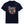 Navy blue t-shirt with an eagle graphic and flora bama text